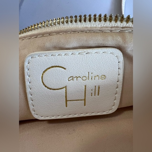 Caroline Hill '' Crossbody Wristlet Bag Vegan PU Non-Leather Beige - Picture 6 of 9